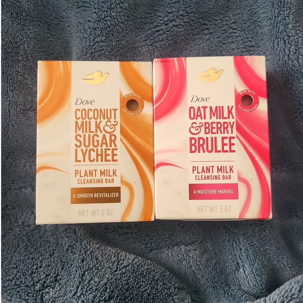 Dove Plant Milk Bar Bundle - Sugar Lychee and Berry Brulee - NEW